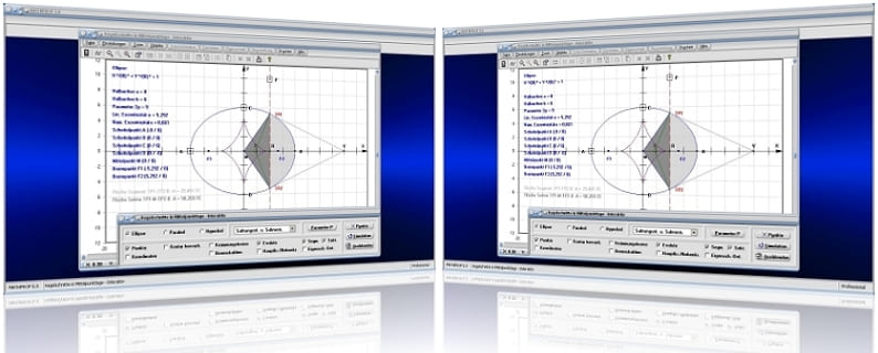 MathProf - Kurven 2. Ordnung - Berechnung - Brennpunkt - Halbachse - Parameter - Ellipse - Asymptote - Hyperbel - Scheitelpunkt - Parabel - Ellipsensegment - Ellipsenabschnitt - Ellipsensektor - Subtangente - Evolute - Krümmungskreis - Asymptoten - Formeln - Berechnen - Rechner - Plotten - Graph - Darstellen - Darstellung - Tangentenlänge