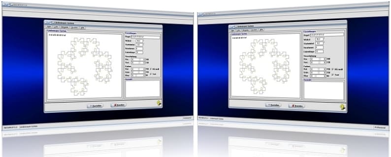 MathProf - Lindenmayer-System - L-System - Design - Generator - Software - Definition - Fraktal - Plotter - Rechner - Graph