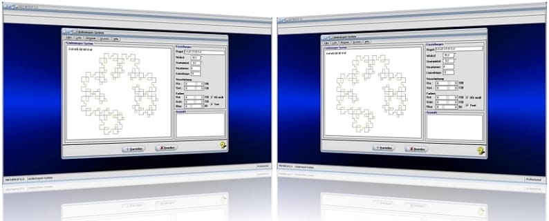 MathProf - Lindenmayer-Systeme - L-Systeme - Axiome - Regeln - Fraktal - Hilbert-Kurve - Parameter - Plotter - Darstellung - Graph - Simulator - Sierpinski - Gasket-Kurve - Moore-Kurve