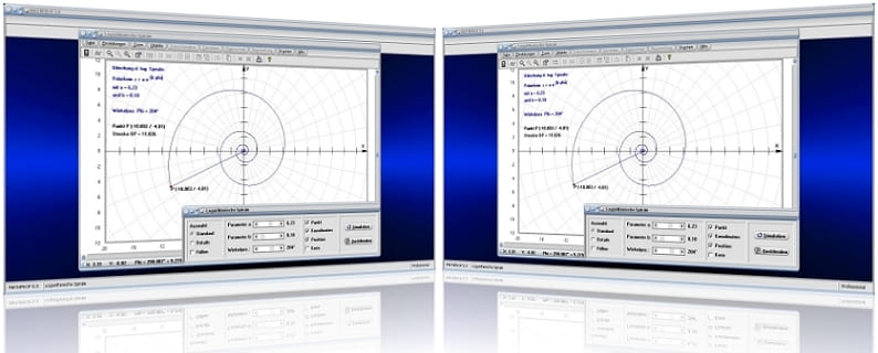 MathProf - Logarithmische Spirale - Zeichnen - Berechnen - Länge - Bogenlänge - Parameter - Graph - Plotten - Grafisch - Eigenschaften - Formel - Winkel - Berechnung - Rechner - Beispiel - Grafik - Zeichnen - Darstellen
