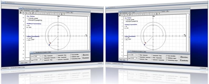 MathProf - Komplexe Zahl - Polarform - Exponentialform - Winkel - Imaginäre Zahlen - Umrechnen - Polardarstellung - Imaginärteil - Argument - Exponentialschreibweise - Trigonometrische Darstellung  - Trigonometrische Form - Polarkoordinaten - Umwandlung - Eigenschaften - Darstellung - Plot - Graphik - Graph - Kreis - Berechnen - Rechner - Umrechnung - Berechnung