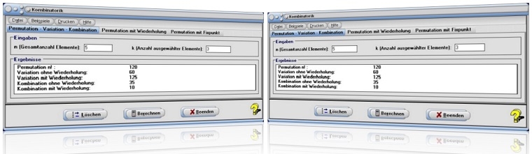 MathProf - Kombination - Kombinatorik - Permutation - Variation - Wiederholung - Ohne Wiederholung - Mit Wiederholung - Permutation ohne Wiederholung - Variation ohne Wiederholung - Kombination ohne Wiederholung - Rechner - Berechnen - Formel