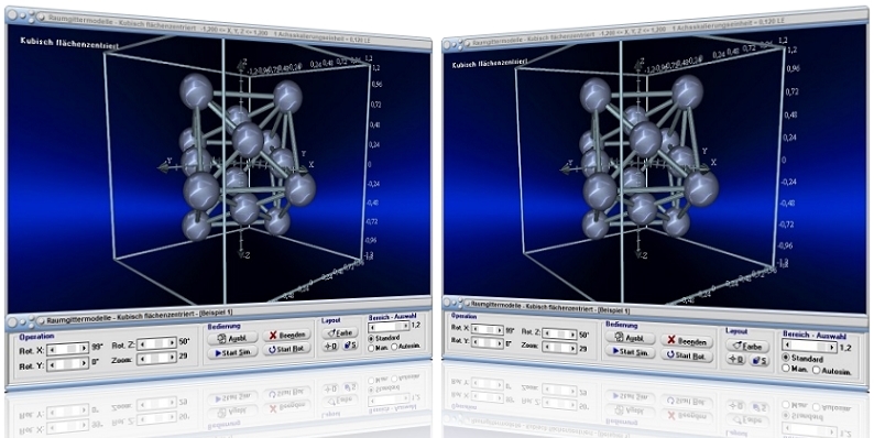 MathProf - Raumgittermodell - Kristallgitter - Kristall-Struktur - Modell - 3D - Raumgitter - Tetragonal raumzentriertes Gitter - Tetragonales Gitter - Kristallsystem - Dreidimensional - 3D - Bilder - Darstellung - Tabelle - Graph - Plotten - Plotter - Darstellen - Raum - Räumlich- Kristallstruktur - Gittermodell - Kristallgittertypen - Kubisch flächenzentriertes Gitter - Raumzentriertes Gitter - Kubisches Gitter - Raumgitter - Modell