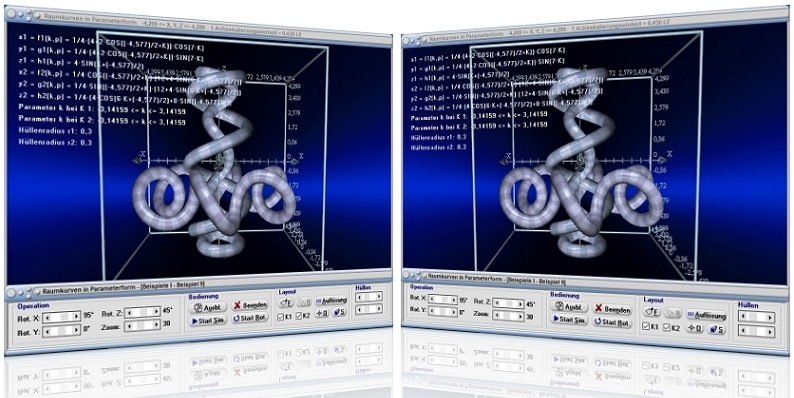 MathProf - Raumkurve - 3D - Kurven - Parameterdarstellung - Parameterkurven - Parametrisierte Kurven - Parameter - Funktionen - Kurve - Kurven im Raum - 3D-Kurven - Beispiel - Raum - Bogenlänge - Grafisch - Darstellen - Plotten - Rechner - Berechnen - Graph - Grafik - Zeichnen