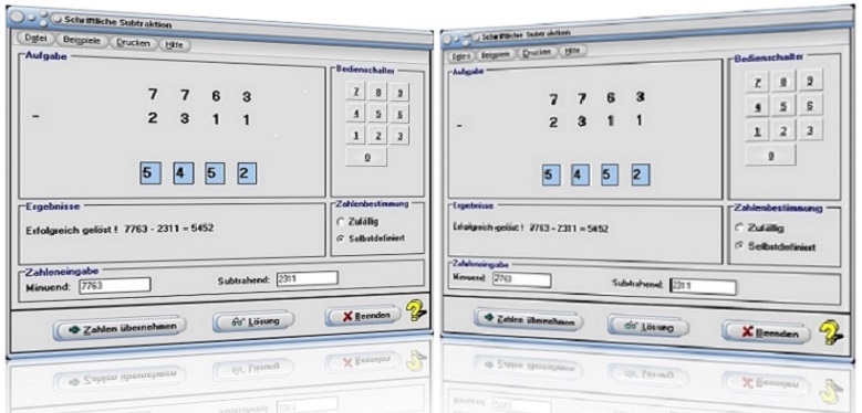 MathProf - Subtrahieren - Grundoperationen - Minuend - Minus - Subtrahend - Differenz - Zahlen - Rechner - Grundrechenart - Rechenschritte - Schrittweise subtrahieren - Schriftlich abziehen - Schriftliches Subtrahieren - Schriftlich subtrahieren - Schrittweises Subtrahieren - Schrittweise Subtraktion - Algorithmus - Schriftliches Rechnen - Subtraktion ganzer Zahlen - Subtraktion natürlicher Zahlen - Lösungsweg