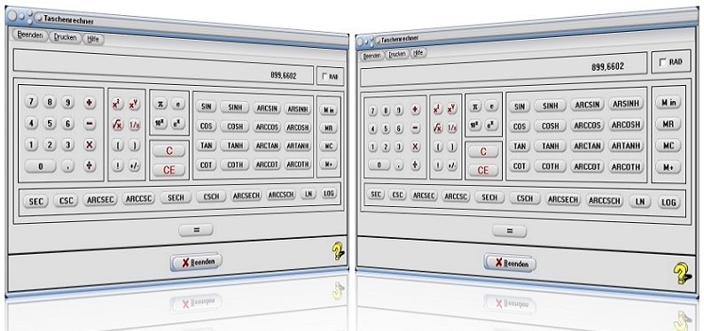 MathProf - Wissenschaftlicher Rechner - Taschenrechner - Funktionsrechner - Kalkulator - Mathematischer Taschenrechner - Rechner für Winkelfunktionen - Rechner für Fakultäten - Bogenmaß - Gradmaß - Winkelmodus - Ziffern - Zifferntaste - Speicher - Memory - Clear - Taste - Symbole - Zeichen - Logarithmus - Potenzen - Quadrat