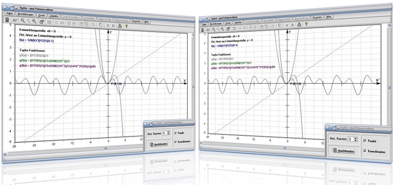 MathProf - Potenzreihe - Taylorreihe - Entwicklungspunkt - Taylor-Näherung - Approximation - Entwicklung - Sinus - Reihenentwicklung - Beispiel - Taylorreihen - Reihenentwicklung -Taylor-Entwicklung -Taylorpolynom - Taylorentwicklung - Potenzreihenentwicklung - Taylorreihenentwicklung - Näherungspolynom - Darstellen - Plotten - Graph - Rechner - Berechnen - Grafik - Zeichnen - Plotter