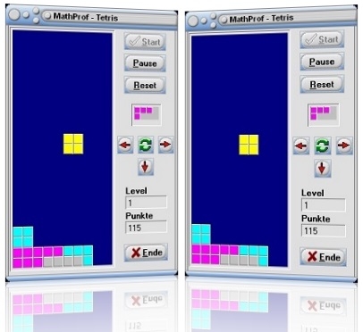 MathProf - Tetris - Spiel - Steine - Figuren - Software - Programm