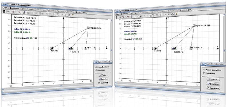 MathProf - Vektoren - Teilverhältnis - Strecke - Ortsvektor - Definition - Vektorielles Teilverhältnis - Teilverhältnisse - Vektoren - Berechnen - Bestimmen - Geometrie - Teilverhältnisse - Teilstrecken - Verhältnis - Grafisch - Darstellen - Beispiel - Berechnung
