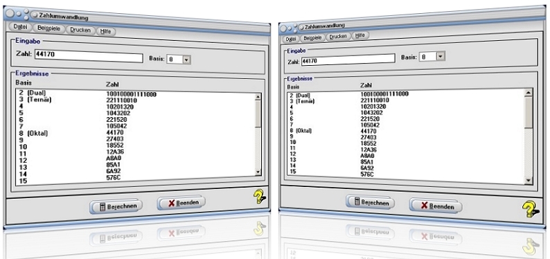 MathProf - Binär - Hexadezimal - Oktal - Dualsystem - Zweiersystem - Dreiersystem - Vierersystem - Fünfersystem - Hexadezimalsystem - Sechsersystem - Binärsystem - Achtersystem - Oktalsystem - Zahlenkonvertierung - Dezimalsystem - Zehnersystem - Konvertieren - Umrechnen - Umrechnung - Umwandler - Umwandlung - Wandler - Tabelle - Liste