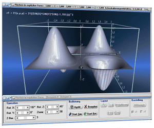 MathProf - Funktionen mit mehreren Variablen - 3D-Graphen - Plotter - 3D Surface plotter - Plotten von Flächen - 3D-Plotter für f(x,y) -   Funktionen mit 2 Variablen zeichnen - Graph von x^2+y^2 - Plotten - Graph - Darstellen - Plotter - Rechner