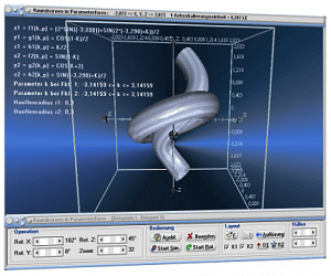 MathProf - Raumkurven - Parameterform - Kurven im Raum - 3D-Kurven - 3D-Kurve plotten - 3D-Kurve zeichnen - R3 - Raumkurve - Parameterdarstellung - 3D-Plotter - Dreidimensional - 3D - Plotten von Raumkurven - Grafik - Zeichnen - Plotter
