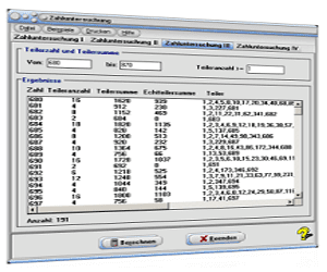 MathProf - Zahlen - Ganze Zahlen - Zahl - Natürliche Zahlen - Analysieren - Teilbarkeit - Zerlegung in Faktoren - Zahlen zerlegen - Zahlzerlegung - Echtteilersumme - Teiler - Ganzzahlig - Ganzzahlige Werte - Ganzzahlige Division - Ganzzahldivision - Ganzzahlig dividieren - Teilerzahl - Teilermengen - Teilersumme - Teilerfremd - Gemeinsamer Teiler - ggT bestimmen - kgV bestimmen - ggT ermitteln - Rechner - Berechnen