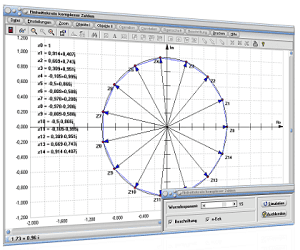 MathProf - Gaußsche Zahlenebene - Komplexe Zahlenebene - Einheitskreis - Komplexe Zahlen - Komplexe Einheitswurzel - Graph - Grafisch - Bilder - Rechner - Definition - Präsentation - Darstellung - Quadrant - Plotter - Grafik - Berechnung - Darstellen - Berechnen - Einheitswurzel - Zeichnen - Kreis - Realteil - Imaginärteil - Imaginäre Zahlen - Rechner - Zeichnen - Darstellen - Graph - Plotten