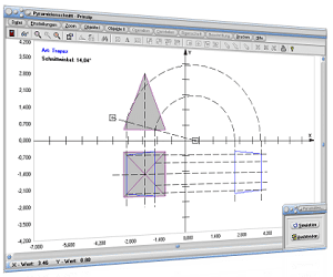 MathProf - Pyramide - Schneiden - Schnitt - Rissachse - Schnittmuster - Winkel - Schnittwinkel - Ebene - Quadratische regelmäßige Pyramide - Schnittfläche - Prinzip - Neigungswinkel - Schnittebene - Pyramidenschnitt - Bild - Darstellen - Plotten - Graph - Rechner - Berechnen - Grafik - Zeichnen - Plotter