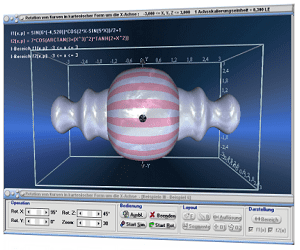 MathProf - Rotation - Kurven - Kartesisch - X-Achse - Rechner - Plotter - Graph - Integral - Rechner - Darstellen - Plotten 