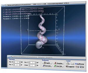 MathProf - Flächen - Parameterform - Plotter - Funktionen mit mehreren Variablen - 3D-Koordinatensystem - Funktionen mit 2 Variablen - 3D-Programm - Mathematik - Minimalflächen - Flächen   im Raum - Parameterdarstellung - Gekrümmte Flächen - Funktionen mehrerer Veränderlicher - Graph - Bilder - Plotten - Darstellung - Darstellen