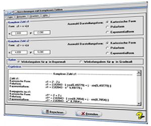 MathProf - Komplexe Zahl - Reelle Zahlen - Imaginäre Zahlen - Real- und imaginärteil - Komplexe Zahlen berechnen - Rechner für komplexe Zahlen - Umrechnung   komplexer Zahlen - Realteil komplexer Zahlen - Betrag einer komplexer Zahl - Imaginärteil komplexer Zahlen - Komplexe Zahlen umwandeln - Eulersche   Zahl - Inverse komplexe Zahl - Normalform - Komplexe Wurzel - Rechner - Berechnen
