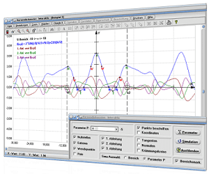 MathProf - Kurvendiskussion - Lokale Minima - Lokale Maxima - Parameter - Extrema - Kurve - Nullstellen - Pole - Ableitungsfunktion - Steigungsfunktion - Dritte Ableitung - Normale - Wendestelle - Graph - Plotten - Grafisch - Bild - Grafik - Bilder - Darstellung - Berechnung - Rechner - Darstellen