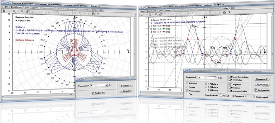 MathProf 5.0 - Bilder und Beschreibungen zu Modulen zum Fachthemengebiet Komplex