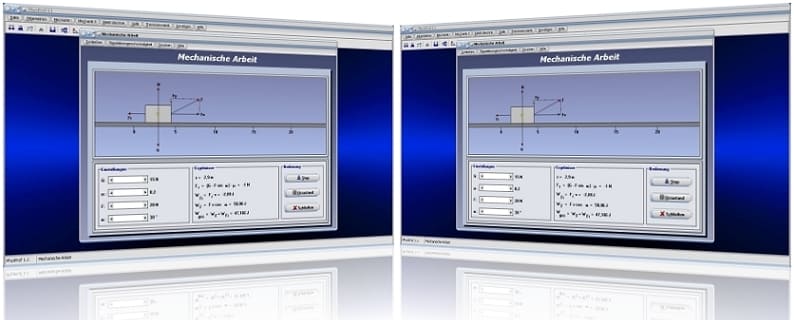 PhysProf - Kraft - Arbeit - Mechanik - Reibung - Weg - Gewichtskraft - Gravitationskraft - Reibungskraft - Reibungsarbeit - Mechanische Leistung - Energie - Formel - Grafik - Simulation - Berechnen - Beispiel - Darstellen - Darstellung - Rechner