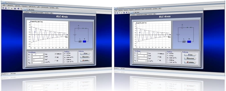 PhysProf - Schwingungen - Überlagerung - Schwingungsfrequenz - Schwingungsamplitude - Frequenz - Amplitude - Schwingung - Überlagerung - Superposition - Parameter - Periodendauer - Berechnen - Simulation - Diagramm - Rechner - Darstellen