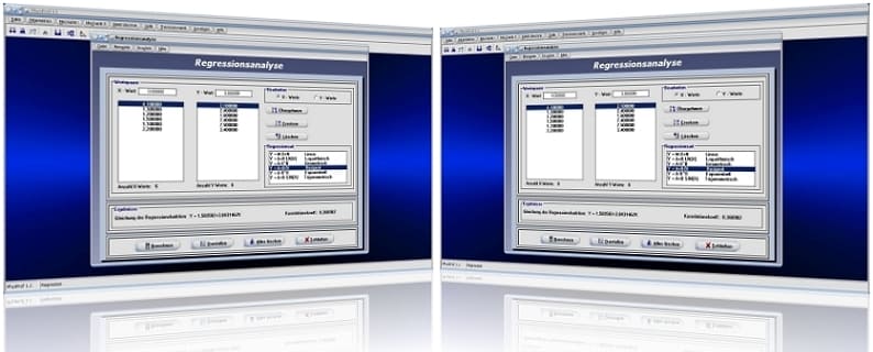 PhysProf - Regressionsanalyse - Korrelationsanalyse - Analyse - Messgröße - Zielfunktion - Logarithmisch - Geometrisch - Linear - Reziprok - Exponentiell - Funktion - Trigonometrisch - Zusammenhänge - Korrelation