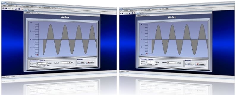 PhysProf - Welle - Wellenlänge - Wellen - Energiedichte - Energiestrom - Energiestromstärke - Gegenphasig - Gleichphasig - Kreiswellen - Arbeitsblatt - Arbeitsblätter - Unterrichtsmaterial - Longitudinalwelle - Nulldurchgang - Transversalwelle - Querwellen - Längswellen - Berechnen