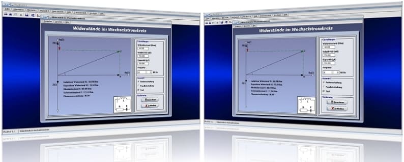 PhysProf - Induktivität - Kapazität - Kompensieren - Kompensation - Blindleistungskompensation - Blindstromkompensation - Blindstrom - Verlustleistung - Frequenz - Stromstärke - Spannung - Wechselstrom - Wechselspannung - Ohmscher Widerstand - Wirkwiderstand - Induktiver Widerstand