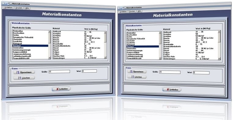 PhysProf - Materialkonstanten - Materialkonstante - Physik - Material - Größen - Tabelle - Stoffwerte - Einheiten - Übersicht  - Atomradien - Ionenradien - Materialien - Eigenschaften - Materialeigenschaften - Materialwerte - Stoffkonstante - Brechzahl - Größe
