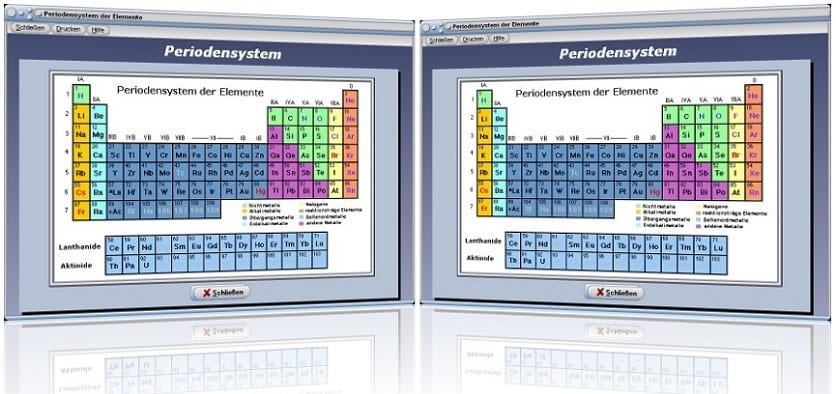 PhysProf - Periodensystem - Elemente - Chemische Elemente - Metalle - Nichtmetalle - Ordungszahl - Perioden - Symbole - Tabelle - PSE -Eigenschaften - Hauptgruppen - Ordnungszahl - Gruppen - Stoffeigenschaften - Hauptgruppen - Rechner - Liste - Tafel - Dichte - Kristallstrukturen - Kovalenzradien - Gas - Metall - Nichtmetall - Zusammensetzung - Chemisches Symbol - Häufigkeit - Nebengruppen - Kristallstruktur - Abkürzungen