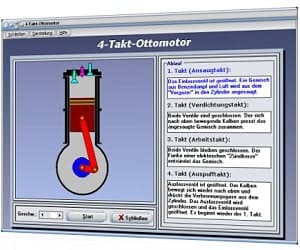 PhysProf - Mechanik - 4-Takt-Ottomotor MathProf - Software zur Darstellung und interaktiven Analyse physikalischer Zusammenhänge
