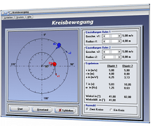 PhysProf - Kreisbewegung - Kreis - Bewegung - Kreisbahn - Kreisbahnbewegung - Kreisbahngeschwindigkeit - Kreisförmige Bewegung - Geschwindigkeit - Drehbewegung - Dauer - Periode - Umdrehung - Drehgeschwindigkeit berechnen - Frequenz - Drehwinkel - Drehfrequenz - Rotationsbewegung - Winkel - Winkelgeschwindigkeit - Beschleunigung - Winkelbeschleunigung - Radialgeschwindigkeit - Rotationsgeschwindigkeit - Umfangsgeschwindigkeit - Bahngeschwindigkeit - Rotationsfrequenz - Kreisfrequenz - Kreisgeschwindigkeit - Rechner - Berechnen