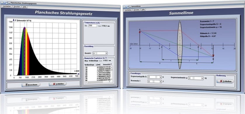 PhysProf 1.1 - Bilder und Beschreibungen zu Modulen zum Fachthemengebiet Optik