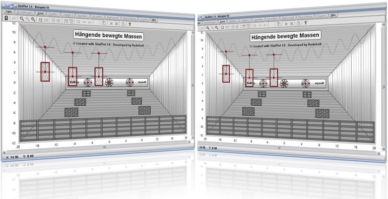 SimPlot - Präsentationen - Animationen - Computeranimationen - Graph - Plotter - Simulationen - Animationen - Technisch - Beschleunigte Bewegung - Infografiken - Datenvisualisierung - Animationsprogramm - Programm - Bilder - Technisch -  Animation - Zeichnen - Software - Plot - 2D - Ablauf