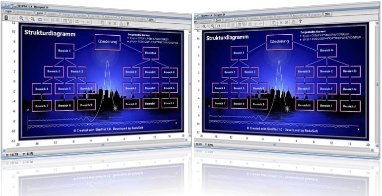 SimPlot - Grafik erstellen - Sachverhalte - Datenauswertung - Datenanalyse - Zusammenhänge - Einflussfaktoren - Einflussgrößen - Analyse - Analysieren - Untersuchen - Anwendung - Geometrie - Planimetrie - Darstellen - Illustration - Illustrieren - Visualisierungssoftware - Präsentationen - Animationen - Computeranimationen - Graph - Plotter - Simulationen - Animationen - Zeichnerisch darstellen - Zeichnerische Darstellung - Infografiken - Datenvisualisierung - Animationsprogramm - Programm