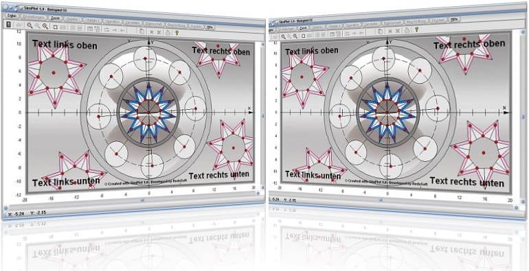 SimPlot - Kreise - Bahn - Vielcke - Darstellung - Simulation - Kräfte - Auswertung - Diagramm - Grafik - Animation - Simulieren - Verhalten - Steuerung Illustration - Illustrieren - Visualisierungssoftware