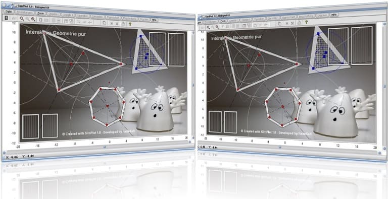 SimPlot - Dreieck - Geometrie - Plotter - Grafik - Bild - Technik - Modellierung - Gestaltung - Simulation - Animationen - Prozesse - Bewegliche Objekte - Bewegliche Gebilde - Ablauf