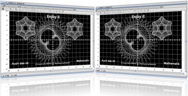 SimPlot - Software - Figuren - Kurven - Bahnen - Bewegung - Computeranimation - Zeitsteuerung - Zeitgesteuerter Ablauf - Steps - Simulation - Animation - Zeitabhängige Steuerung