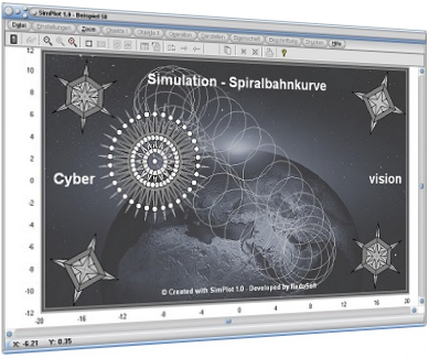 SimPlot - Beschleunigte Bewegung - Gebremste Bewegung - Lineare Bewegung - Nichtlineare Bewegung - Grafik - Software - Programm