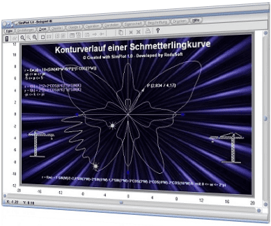 SimPlot - Grafisch - Grafiken - Plotten - Prozessablauf - Bewegen - Krummlinige Bewegung - Dynamisiert - Bild - Bilder - Infografiken - Wissen - Wissenschaft