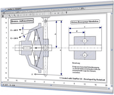 SimPlot - Zeichnen - Zeichnung - Konstruieren - Software - Bilder - Infografiken - Datenvisualisierung - Animationsprogramm - Animation