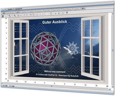 SimPlot - Programm - Zeitsteuerung - Zeitgesteuert - Zeitorientiert - Anweisungen - Ablauf - Geometrisches Zeichnen - Zeichnerisch darstellen - Zeichnerische Darstellung