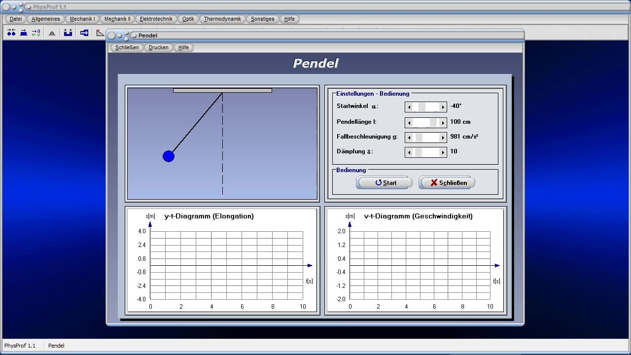 PhysProf 1.1 - Pendel-Simulation
