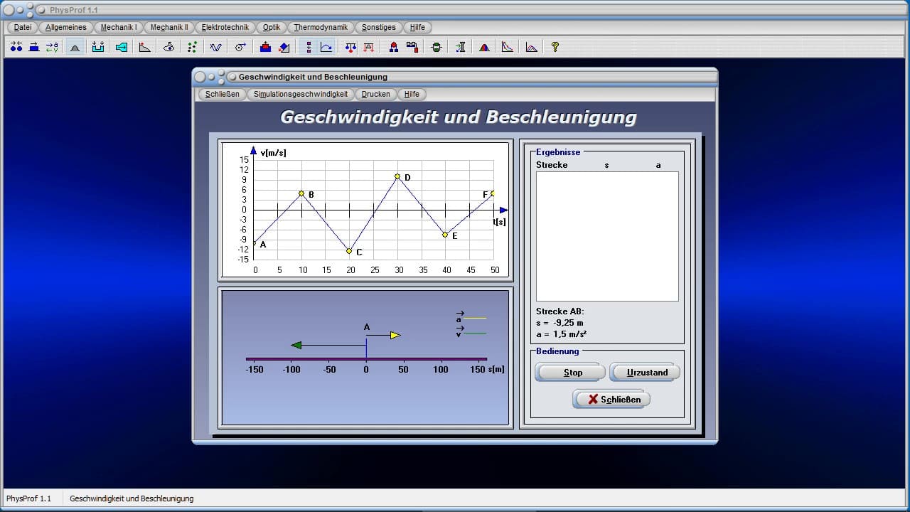 Videos zum Programm PhysProf 1.1