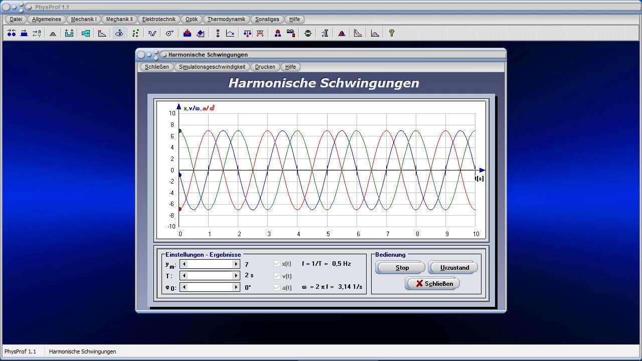 Videos zum Programm PhysProf 1.1