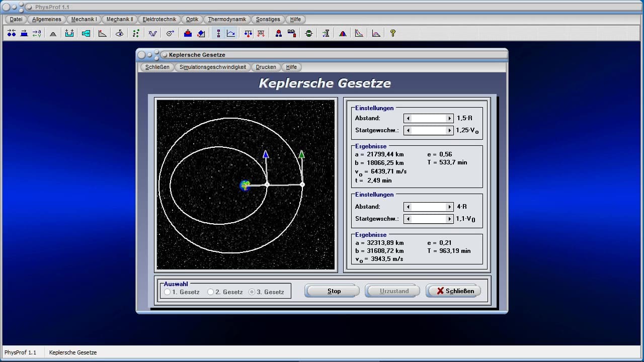 Videos zum Programm PhysProf 1.1