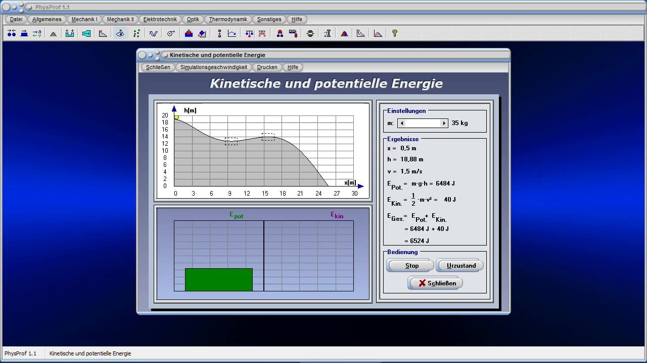 Videos zum Programm PhysProf 1.1