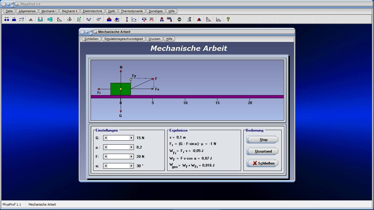 Videos zum Programm PhysProf 1.1