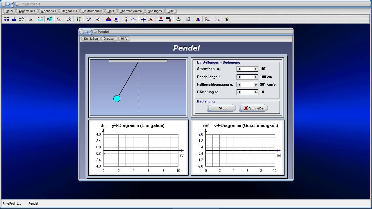 Videos zum Programm PhysProf 1.1